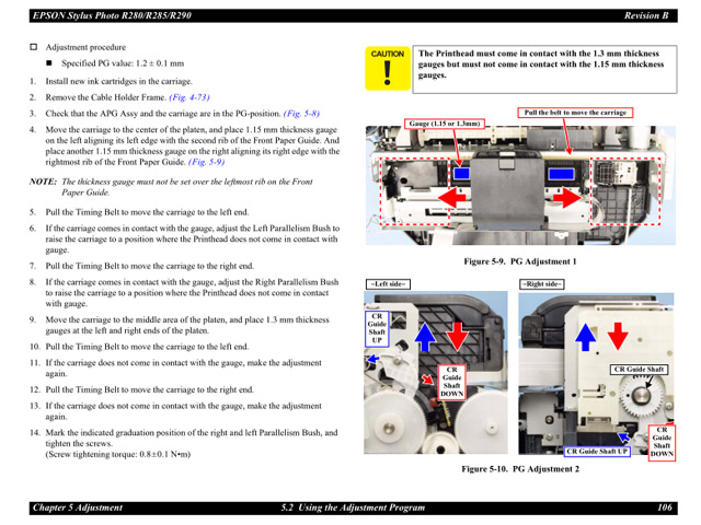 Epson R290 R280 R285 SERVICE MANUAL